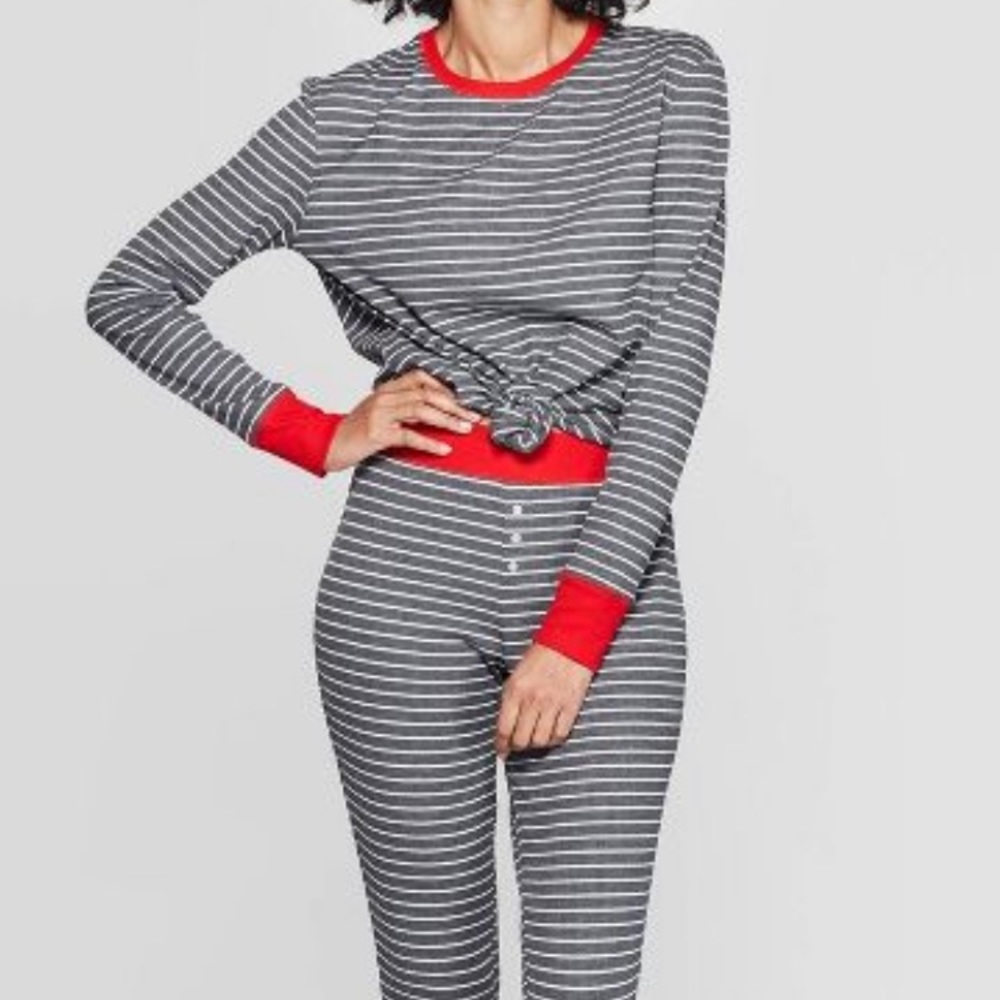 Stars above thermal pajamas set